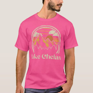 Sjö Chelan-bergen Washington Hiking utomhus R T Shirt