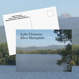 Sjö Chocorua White Mountains New Hampshire Foto Vykort