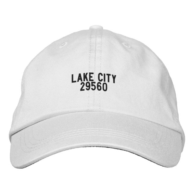 Sjö City South Carolina Hat Broderad Keps (Framsida)