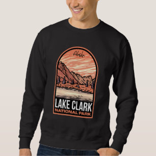 Sjö Clark nationalpark Alaska Lång Ärmad Tröja