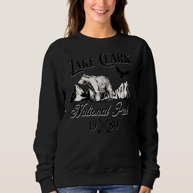 Sjö Clark nationalpark Alaska naturpark Bear Hike  T Shirt (Framsida)