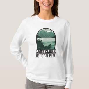 Sjö Clark nationalpark Alaska Vintage T-Shirt