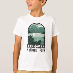 Sjö Clark nationalpark Alaska Vintage T-Shirt