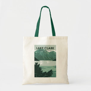 Sjö Clark nationalpark Alaska Vintage Tygkasse