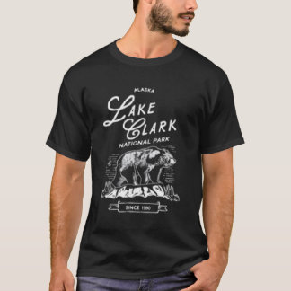 Sjö Clark nationalpark Bear Alaska T Shirt