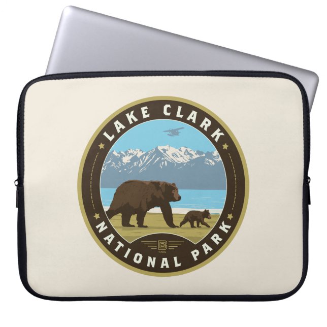 Sjö Clark nationalpark Laptop Fodral (Framsidan)