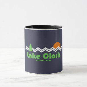 Sjö Clark nationalpark Retro Mugg