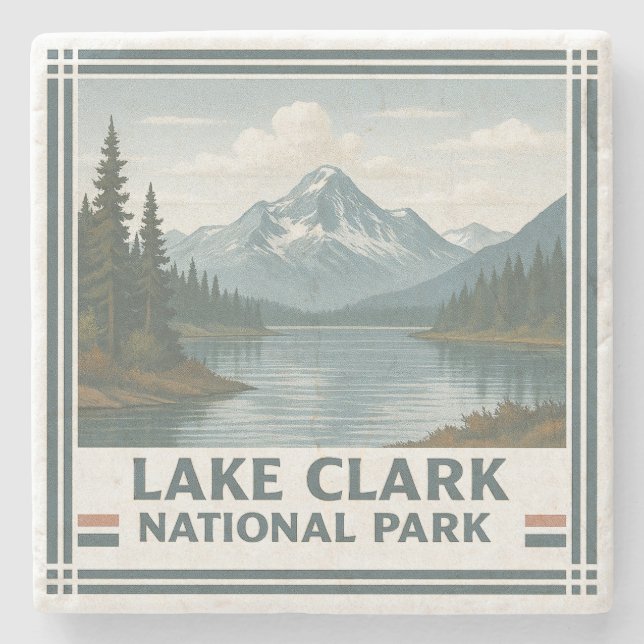 Sjö Clark nationalpark Stenunderlägg (Framsidan)