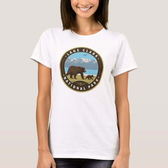 Sjö Clark nationalpark T Shirt (Framsida)