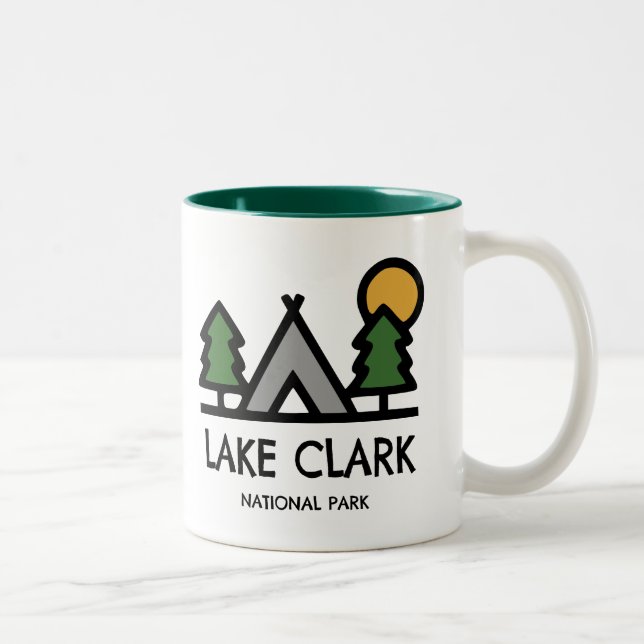 Sjö Clark nationalpark Två-Tonad Mugg (Höger)