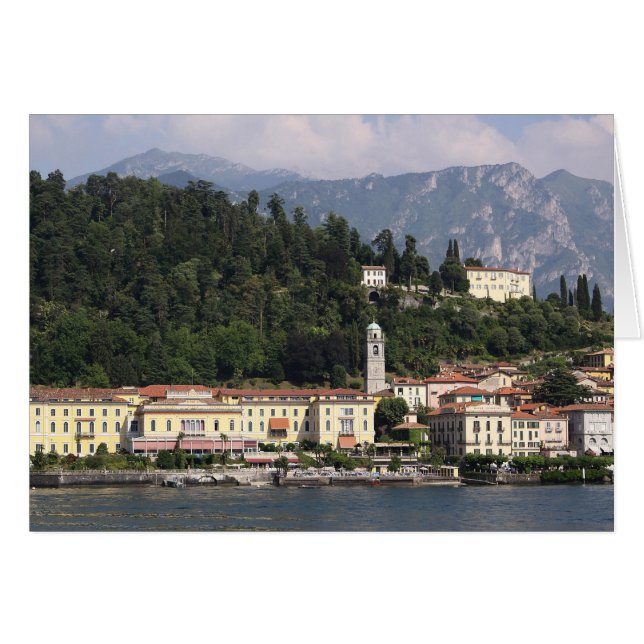 Sjö Como - Bellagio 2 Hälsningskort (Framsidan Horizontal)