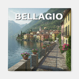 Sjö Como Bellagio Italien Travel Magnet