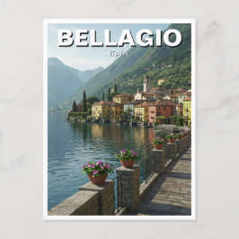 Sjö Como Bellagio Italien Travel Vykort