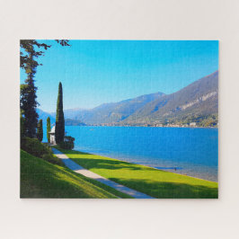 Sjö Como Bellagio Walkway Italien Pussel