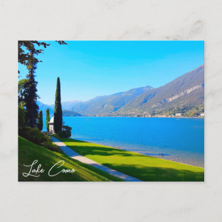 Sjö Como Bellagio Walkway Italien Vykort