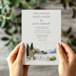 Sjö Como Bröllop Inbjudningar