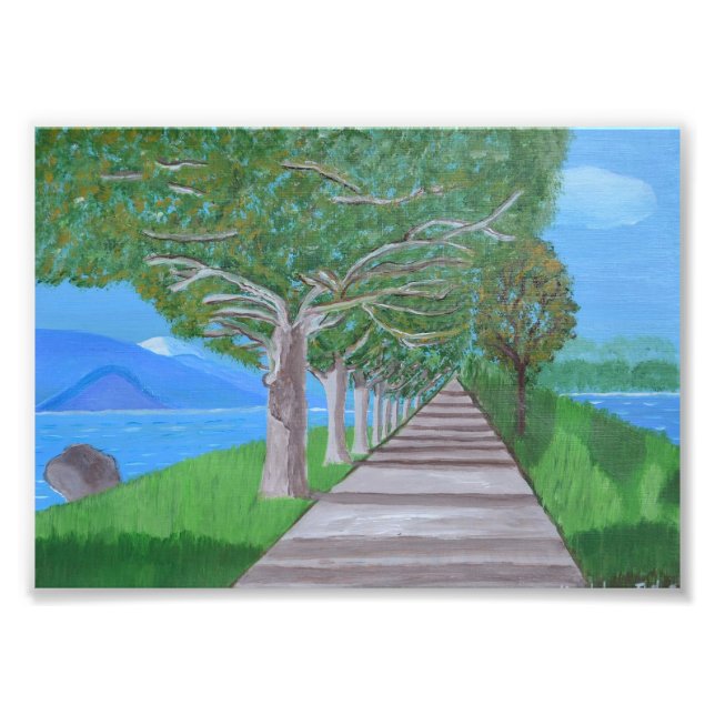 Sjö Como-foto Fototryck (Framsidan)