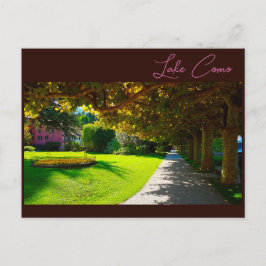 Sjö Como Italien Bellagio Walkway Vykort