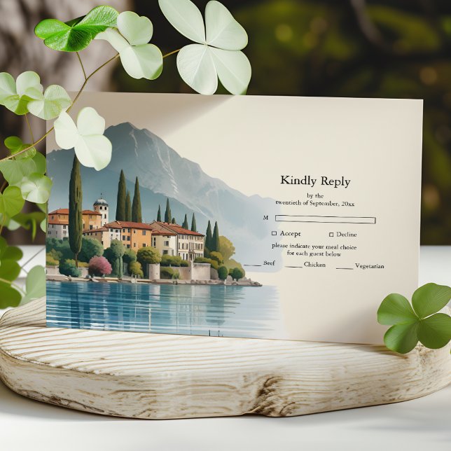Sjö Como Italien Destination Wedding OSA Kort (Skapare uppladdad)