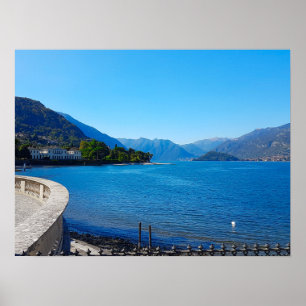 Sjö Como Italien Landskapsberg Poster