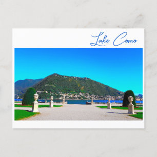 Sjö Como Italien liggande bergsområden vykort