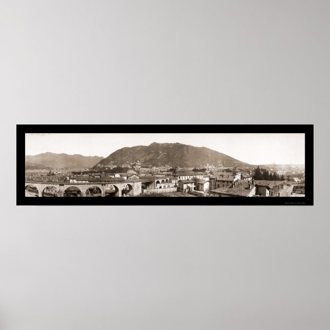 Sjö Como, Italien Photo 1910 Poster (Framsidan)