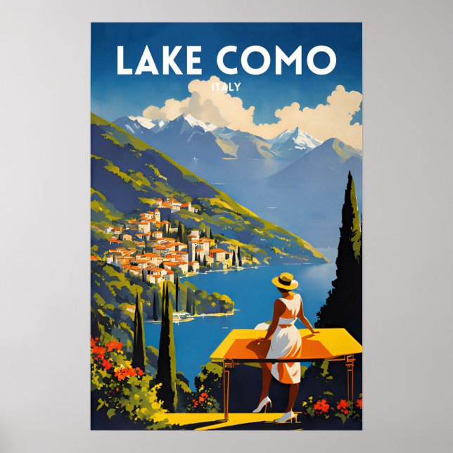 Sjö Como Italien Poster (Framsidan)