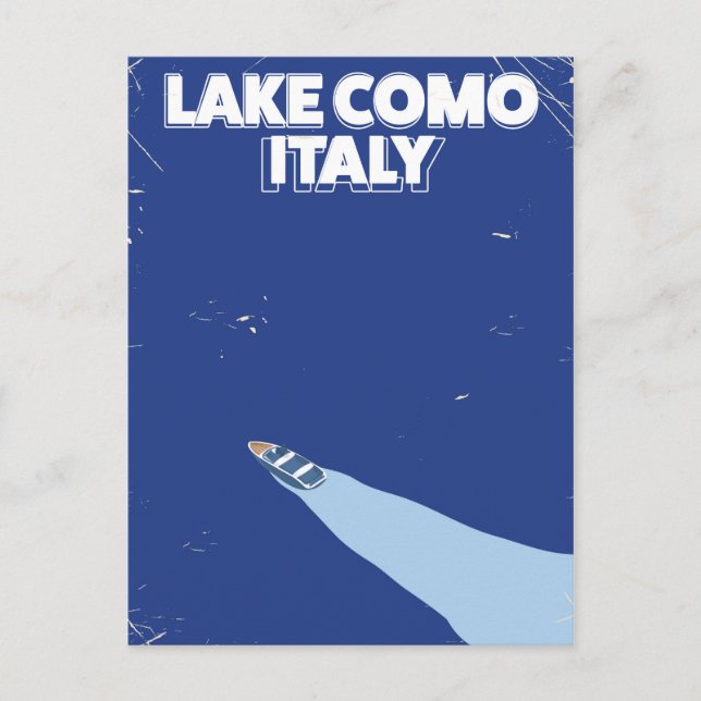 Sjö Como Italien resaffisch Vykort (Framsida)