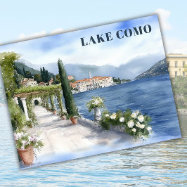 Sjö Como Italien Vacation Europe Travel Keepsak Vykort