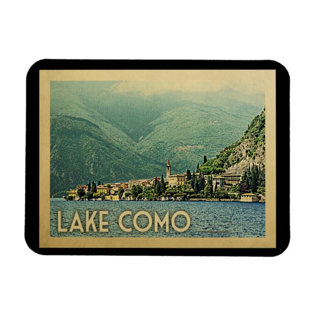 Sjö Como Italien Vintage resor Magnet (Horisontell)