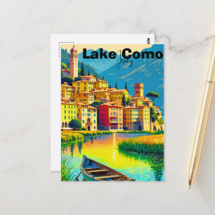 Sjö Como Italien Vykort, Italien Resa Vykort, L Vykort