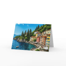 Sjö Como Italien Watercolor