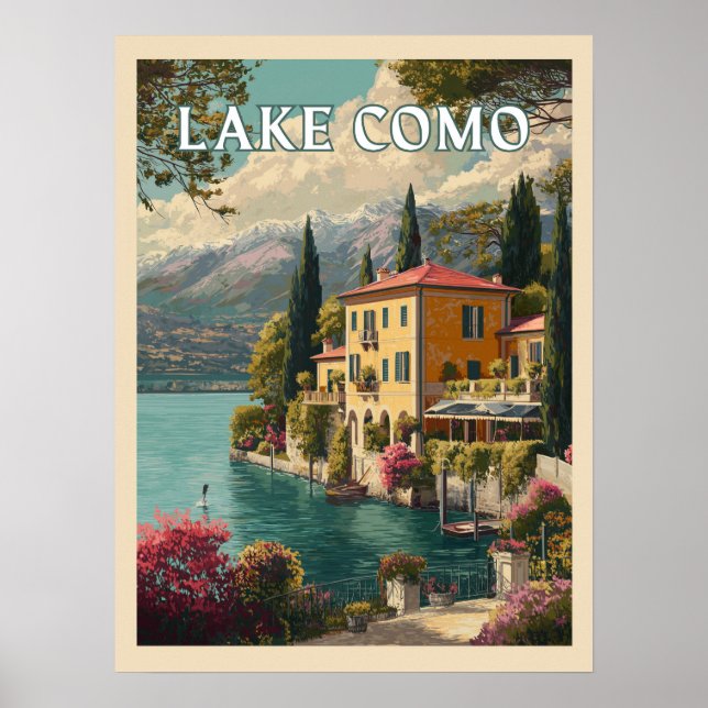 Sjö Como - Italienska Lakeside Charm Poster (Framsidan)