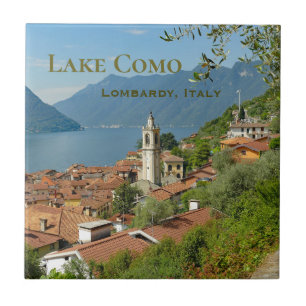 Sjö Como Lombardiet Italien Kakelplatta