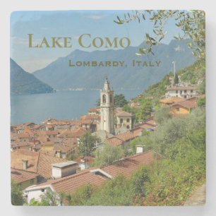 Sjö Como Lombardiet Italien Stenunderlägg