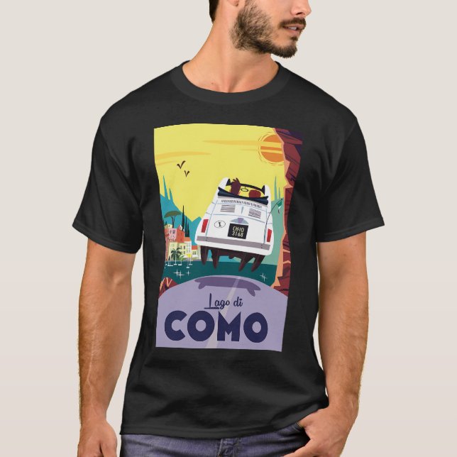Sjö Como Poster T Shirt (Framsida)