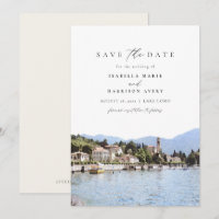 SJÖ COMO Watercolor Italien Skyline Spara datum