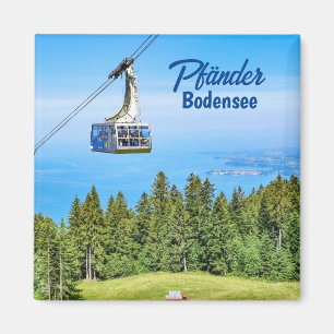 Sjö Constance från Pfänder i Österrike Magnet