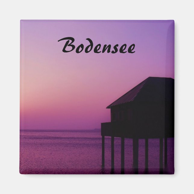 Sjö Constance under Sunset Souvenir Magnet (Framsidan)