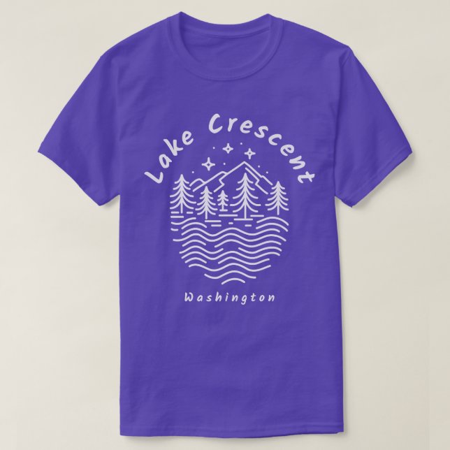 Sjö Crescent Washington Souvenir T Shirt (Design framsida)