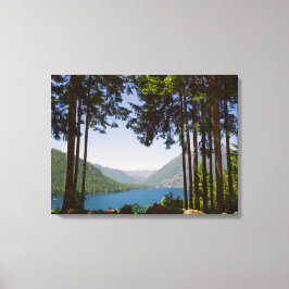 Sjö Cushman i sommar Canvastryck