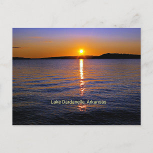 Sjö Dardanelle, Arkansas sunset Vykort
