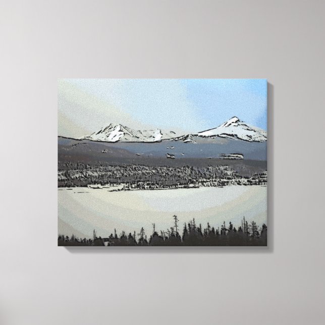 Sjö Dillon Colorado scenic art canvas (Framsida)