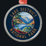 Sjö District National Park England Distress Julgransprydnad Metall<br><div class="desc">Konstruktion av vektorbilder i nationalparken i sjö. Det är det största av de tretton parker i England och Wales.</div>