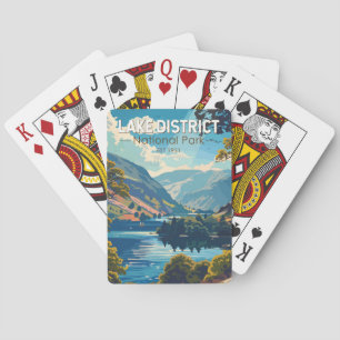 Sjö District National Park England Travel Art Casinokort