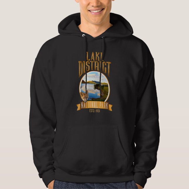 Sjö District National Park English Countryside Cu Hoodie (Framsida)