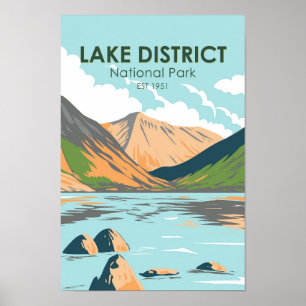 Sjö District National Park Wasdale Head England Poster
