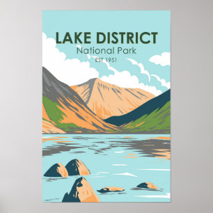 Sjö District National Park Wasdale Head England Poster