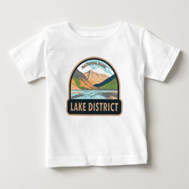 Sjö District National Park Wasdale Head England T Shirt (Framsida)