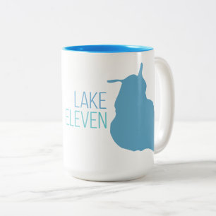 Sjö elva, Bloomingdale, Michigan Två-Tonad Mugg